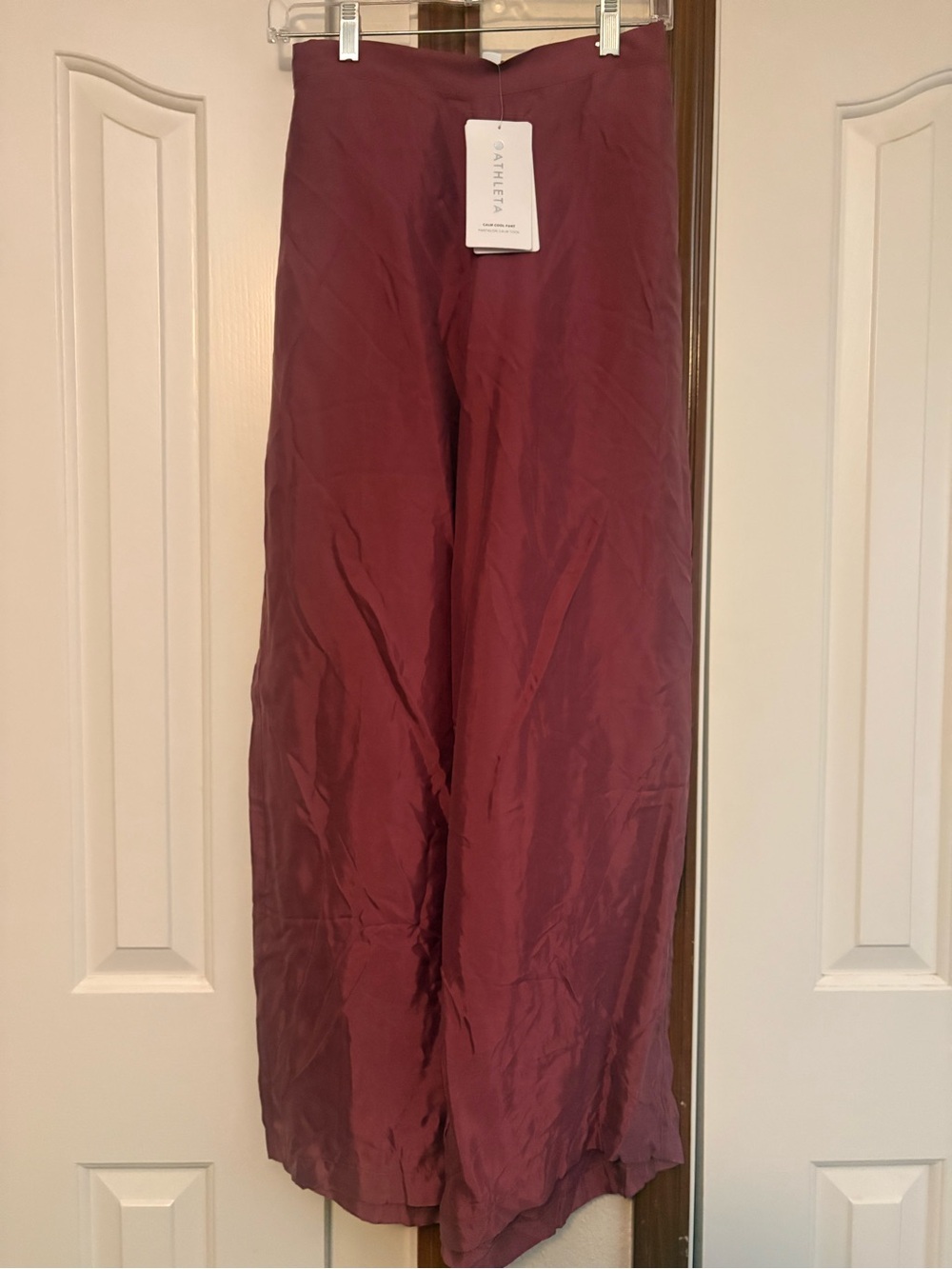Athleta Calm Cool Pant in Light Burgundy
